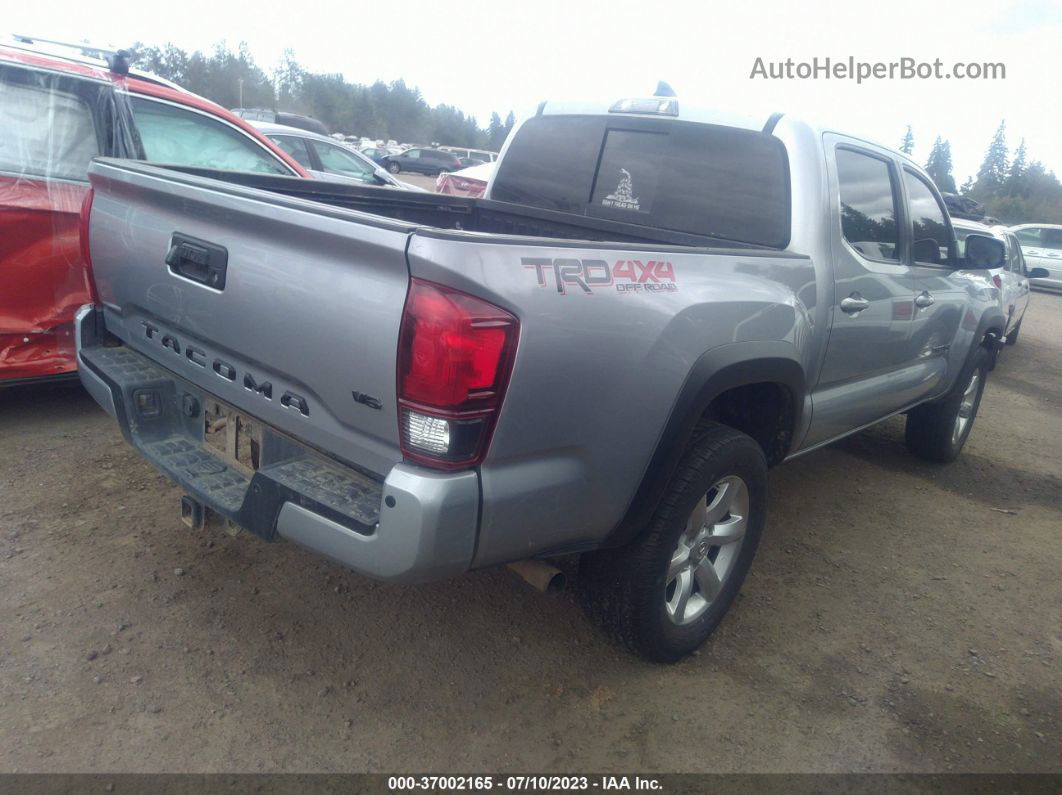 2019 Toyota Tacoma 4wd Sr/sr5/trd Sport Silver vin: 3TMCZ5ANXKM235676