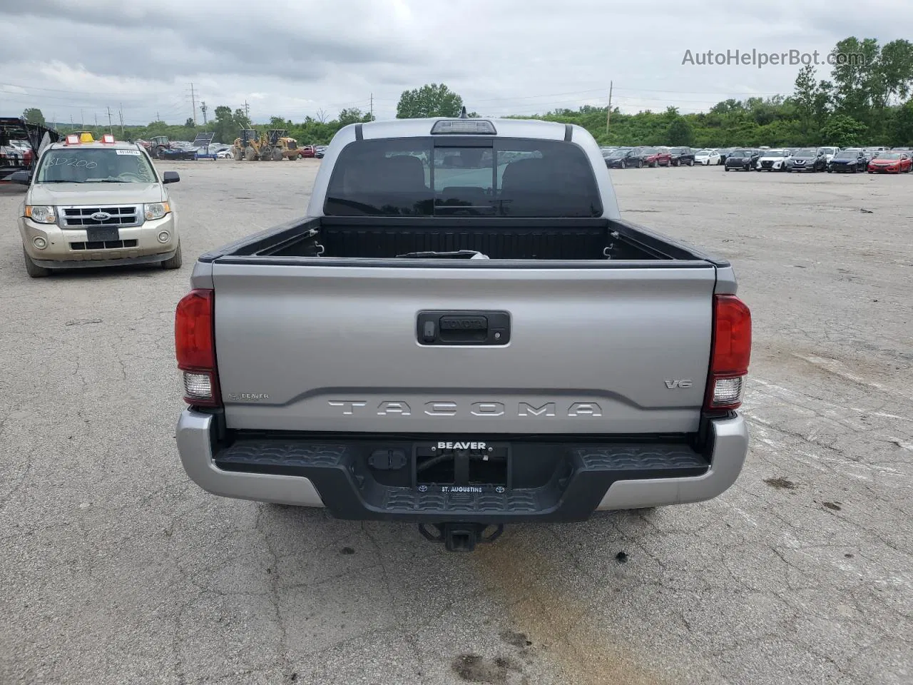 2019 Toyota Tacoma Double Cab Silver vin: 3TMCZ5ANXKM268130