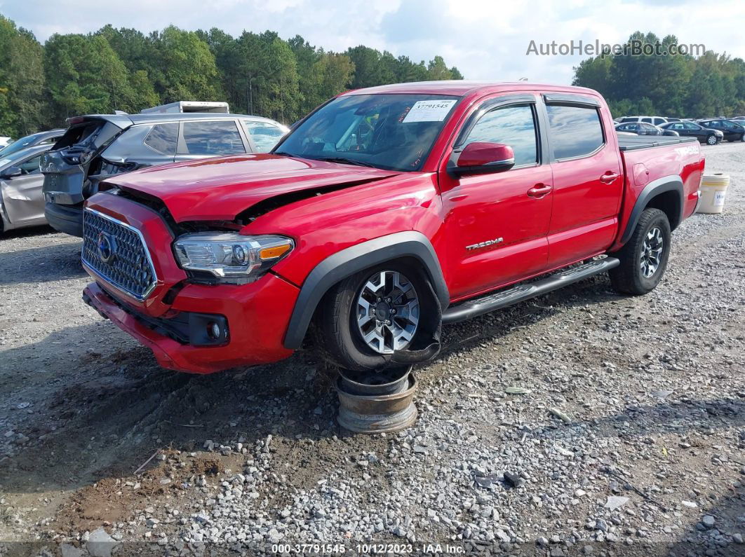 2019 Toyota Tacoma Trd Off Road Red vin: 3TMCZ5ANXKM270606