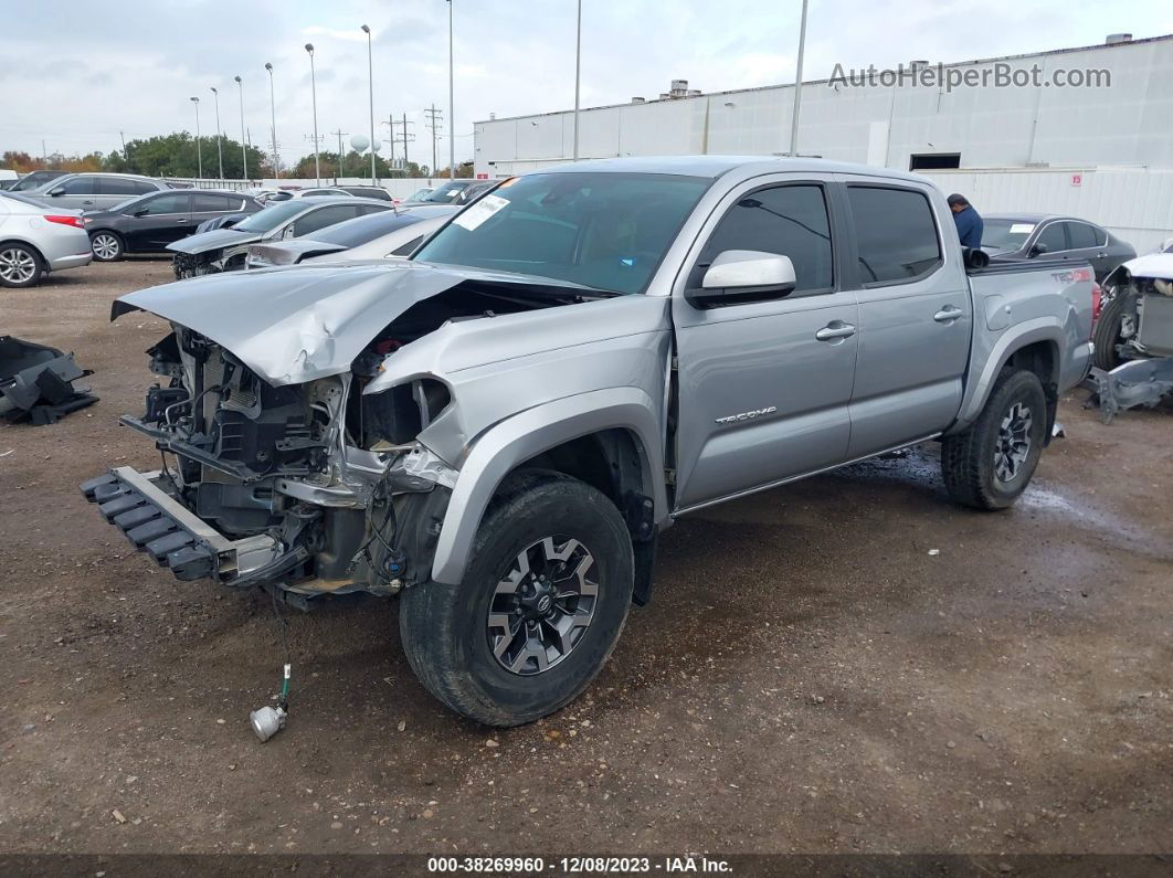 2019 Toyota Tacoma 4wd Sr5 Silver vin: 3TMCZ5ANXKM282299