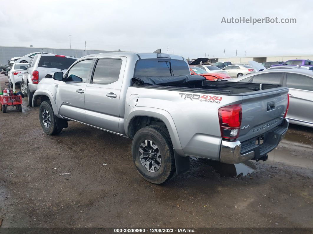 2019 Toyota Tacoma 4wd Sr5 Silver vin: 3TMCZ5ANXKM282299