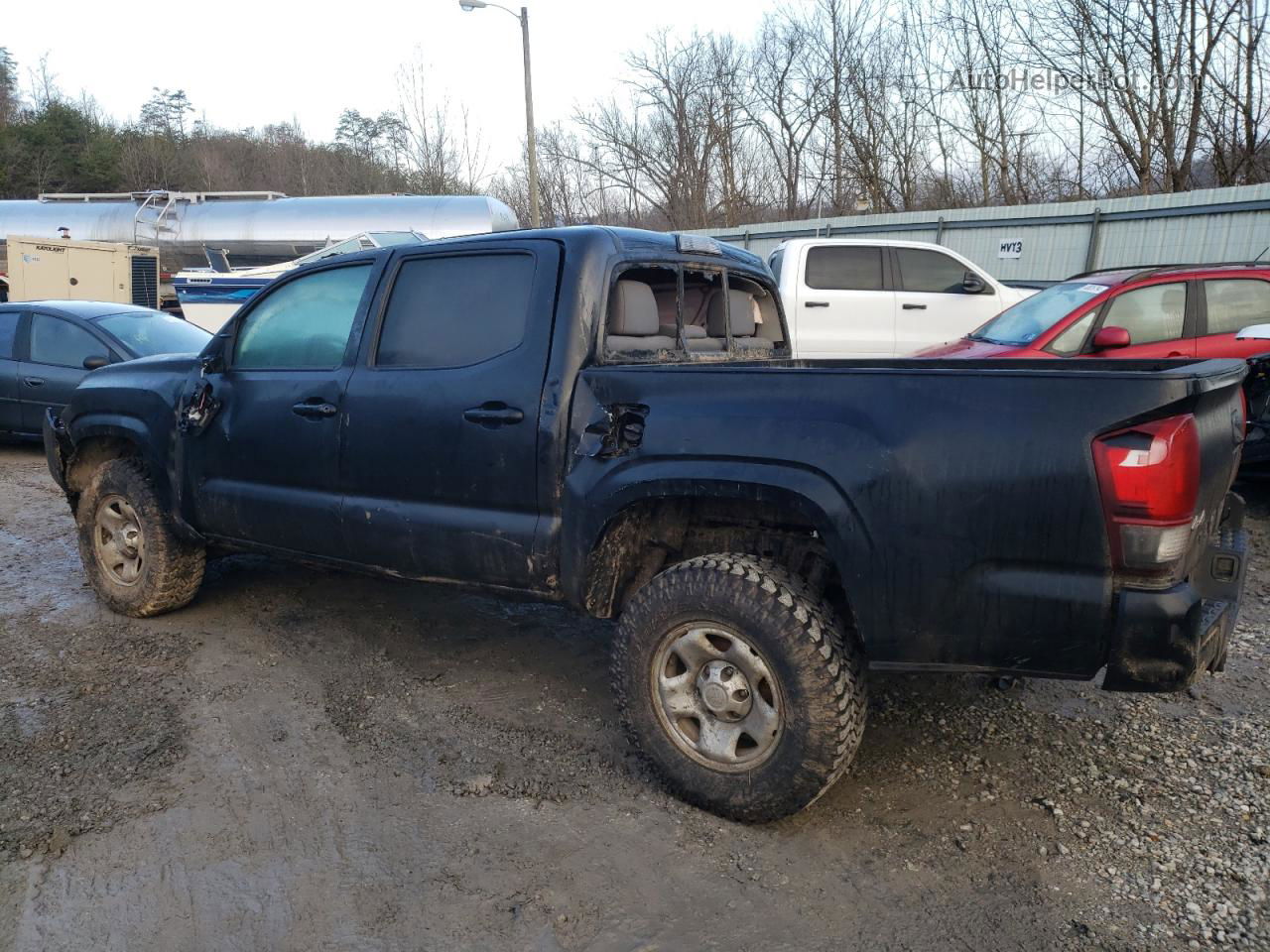 2019 Toyota Tacoma Double Cab Black vin: 3TMCZ5ANXKM288104