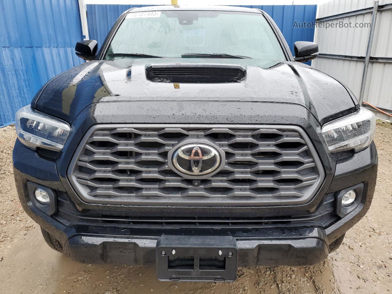 2020 Toyota Tacoma Double Cab Черный vin: 3TMCZ5ANXLM295118