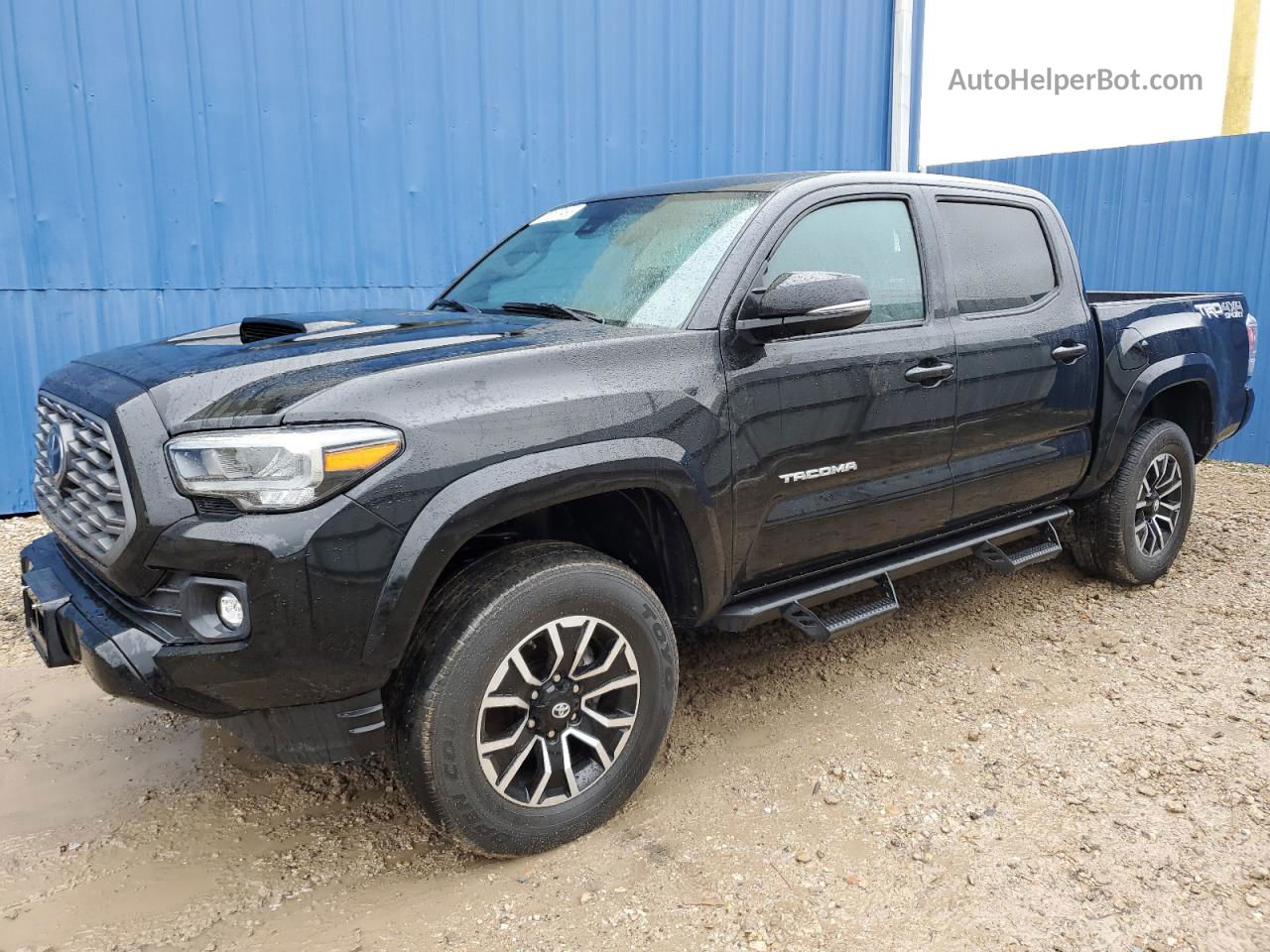 2020 Toyota Tacoma Double Cab Черный vin: 3TMCZ5ANXLM295118