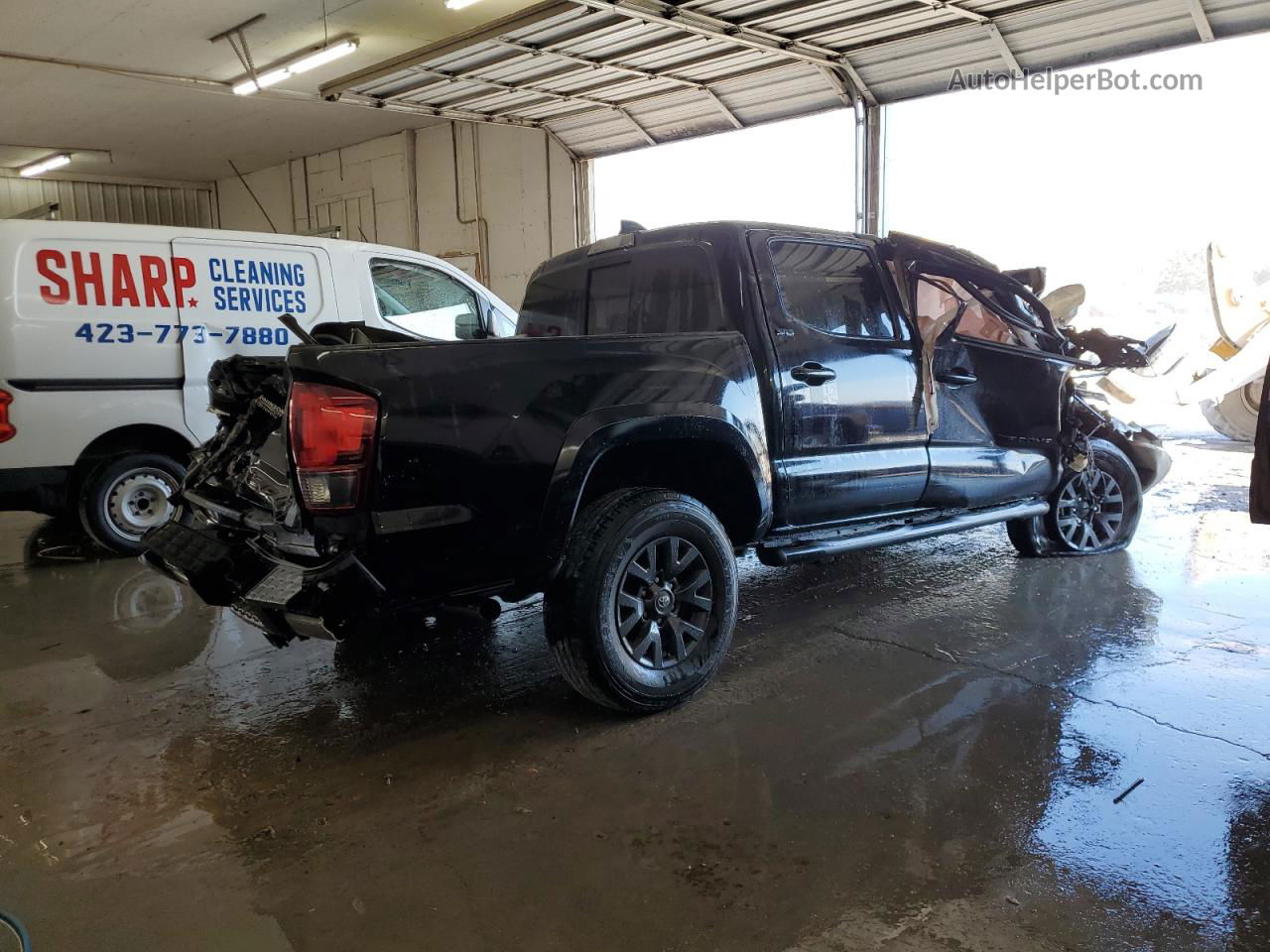 2020 Toyota Tacoma Double Cab Black vin: 3TMCZ5ANXLM334581