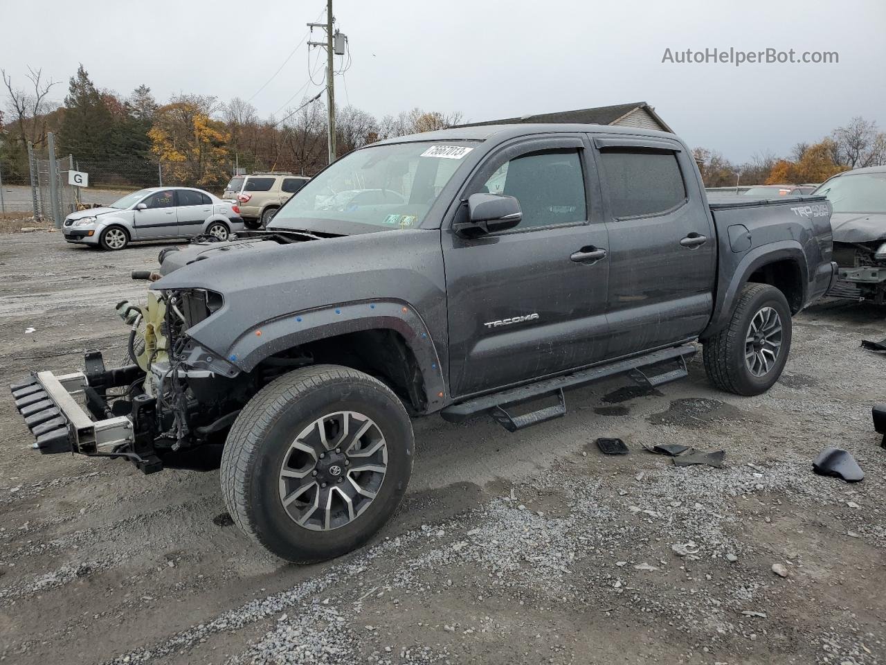 2020 Toyota Tacoma Double Cab Charcoal vin: 3TMCZ5ANXLM339831