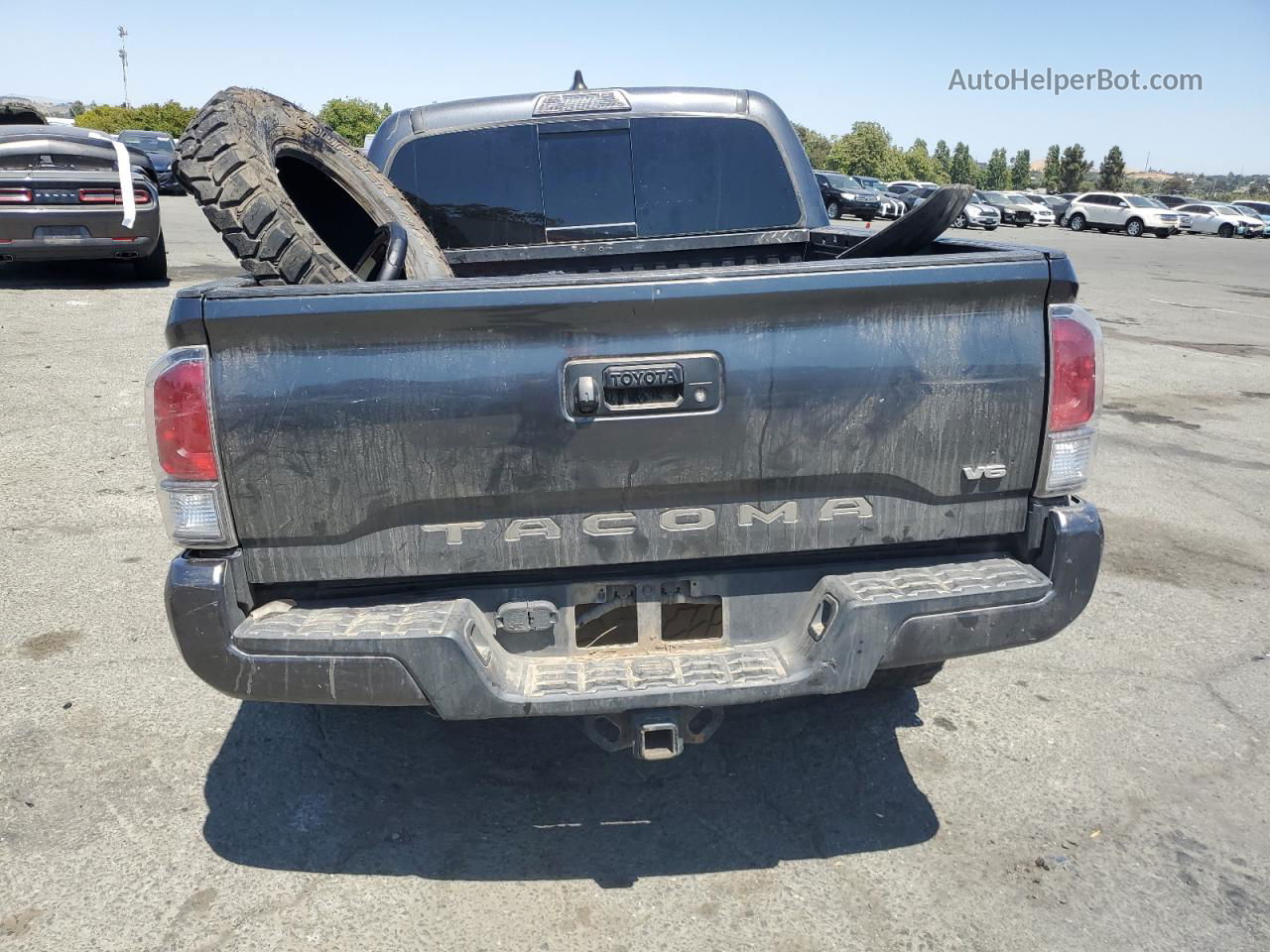 2020 Toyota Tacoma Double Cab Gray vin: 3TMCZ5ANXLM344592