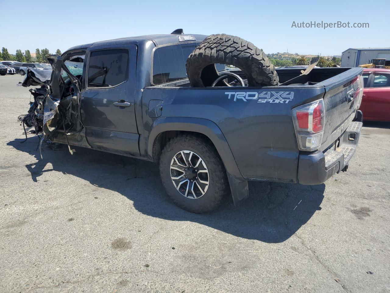 2020 Toyota Tacoma Double Cab Gray vin: 3TMCZ5ANXLM344592