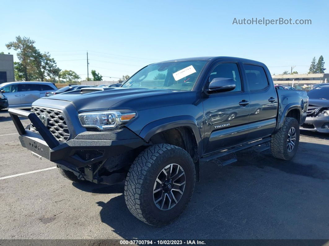 2021 Toyota Tacoma Trd Sport Gray vin: 3TMCZ5ANXMM370644