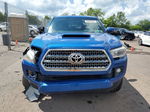 2017 Toyota Tacoma Double Cab Blue vin: 3TMDZ5BN0HM023154