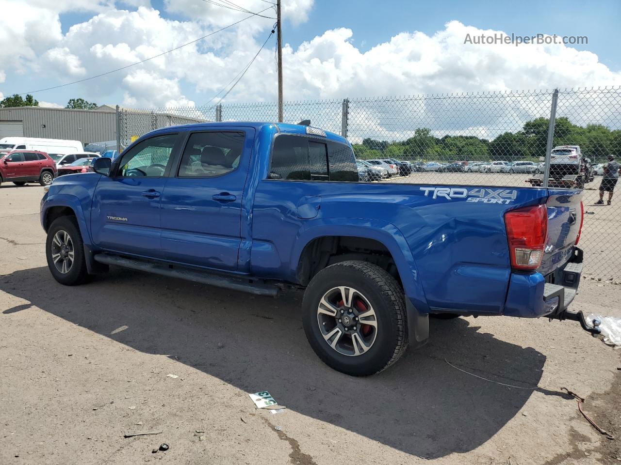 2017 Toyota Tacoma Double Cab Синий vin: 3TMDZ5BN0HM023154