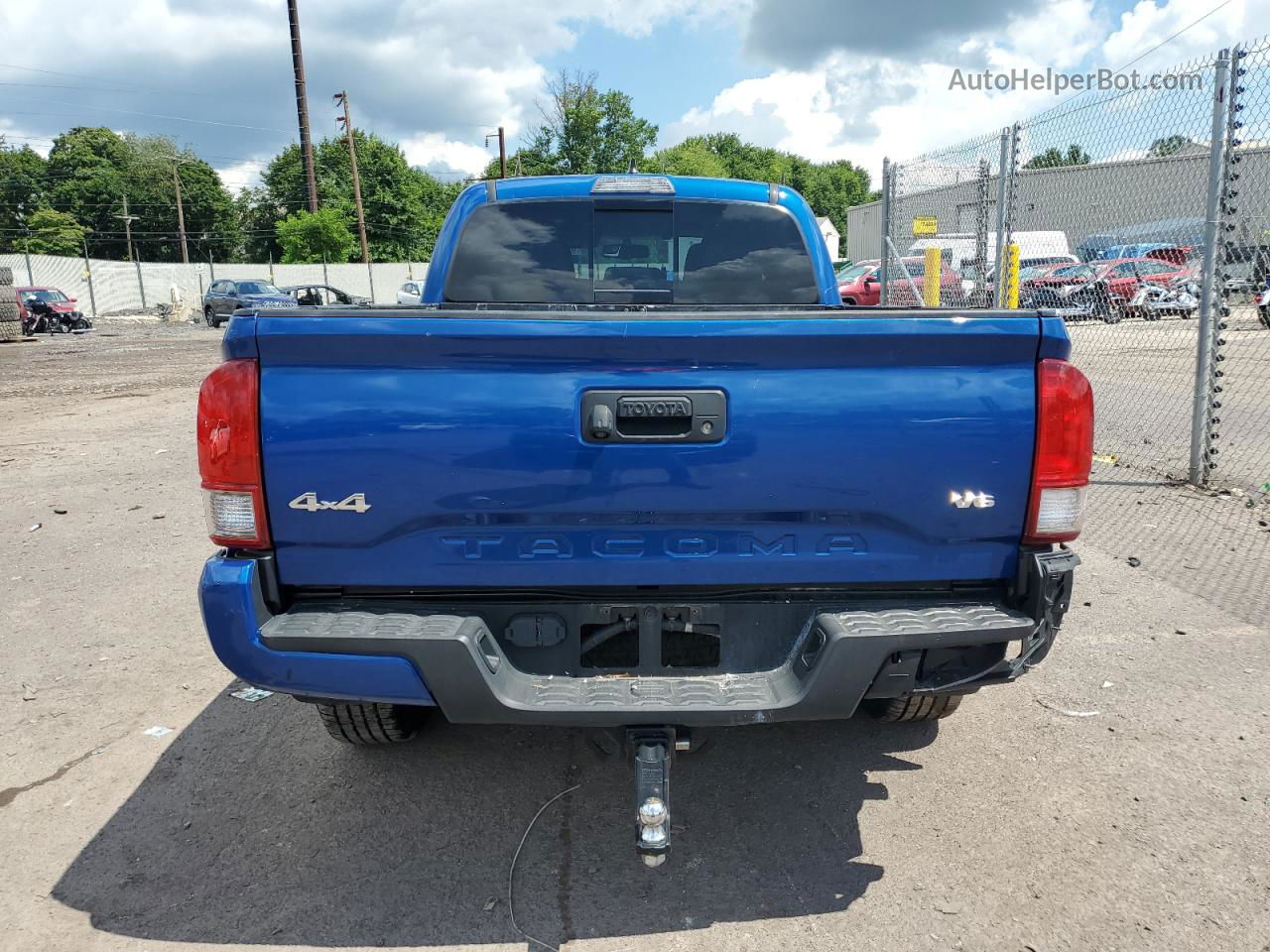 2017 Toyota Tacoma Double Cab Blue vin: 3TMDZ5BN0HM023154