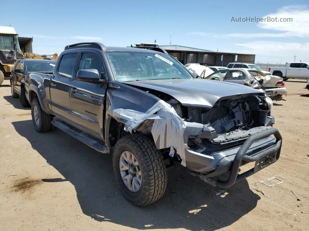 2017 Toyota Tacoma Double Cab Gray vin: 3TMDZ5BN0HM029925