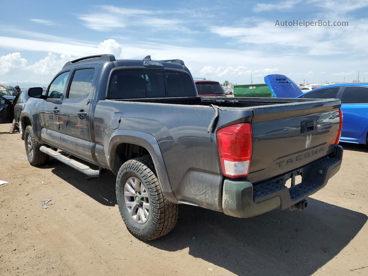 2017 Toyota Tacoma Double Cab Gray vin: 3TMDZ5BN0HM029925