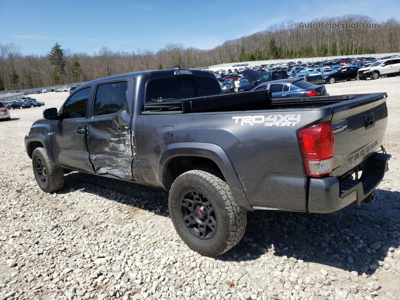 2017 Toyota Tacoma Double Cab Gray vin: 3TMDZ5BN1HM022384