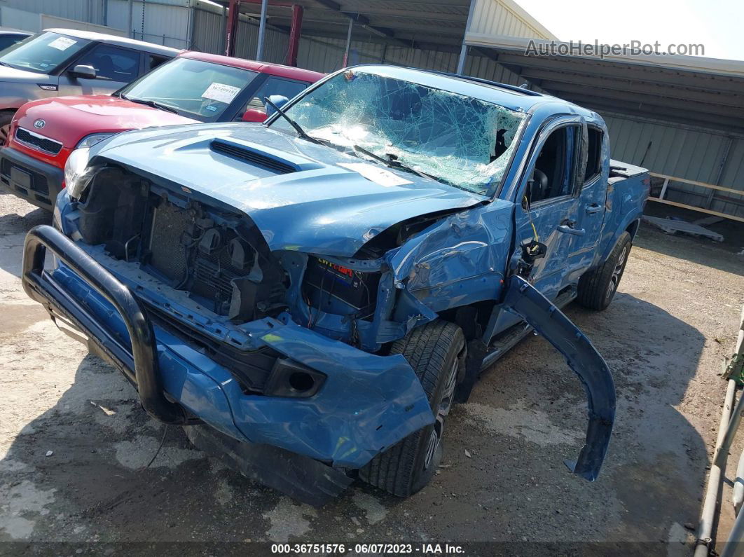 2019 Toyota Tacoma 4wd Sr5/trd Sport Blue vin: 3TMDZ5BN1KM055179