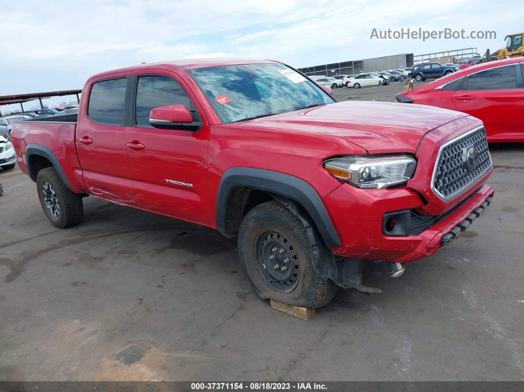 2019 Toyota Tacoma 4wd Sr5/trd Sport Red vin: 3TMDZ5BN1KM057157