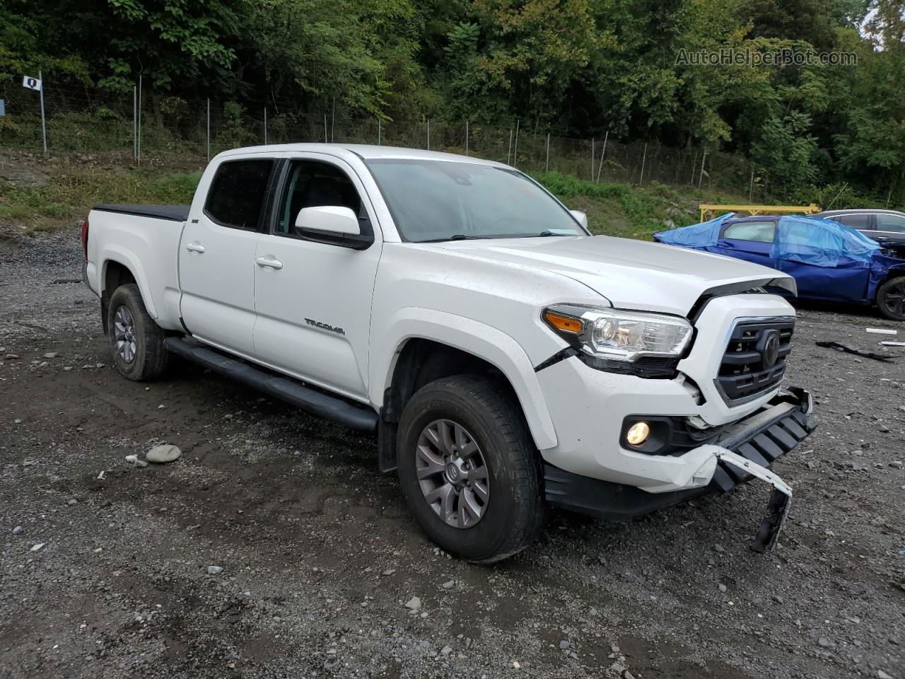 2019 Toyota Tacoma Double Cab White vin: 3TMDZ5BN1KM079160