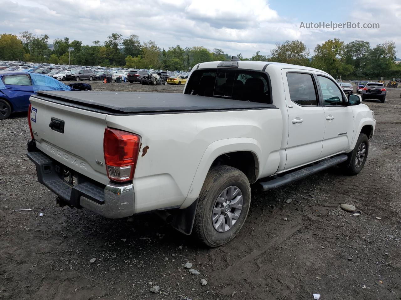 2019 Toyota Tacoma Double Cab White vin: 3TMDZ5BN1KM079160