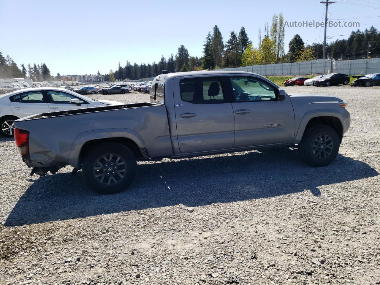 2020 Toyota Tacoma Double Cab Gray vin: 3TMDZ5BN1LM082156