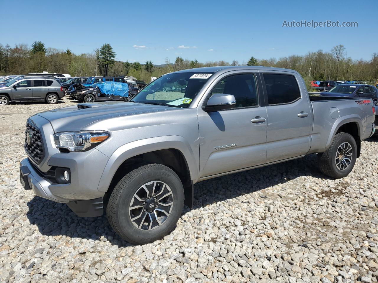 2020 Toyota Tacoma Double Cab Silver vin: 3TMDZ5BN1LM094291