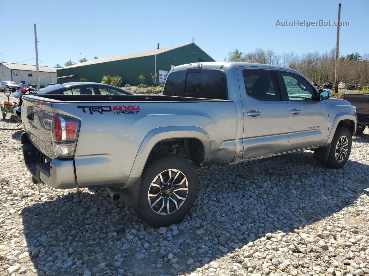 2020 Toyota Tacoma Double Cab Silver vin: 3TMDZ5BN1LM094291