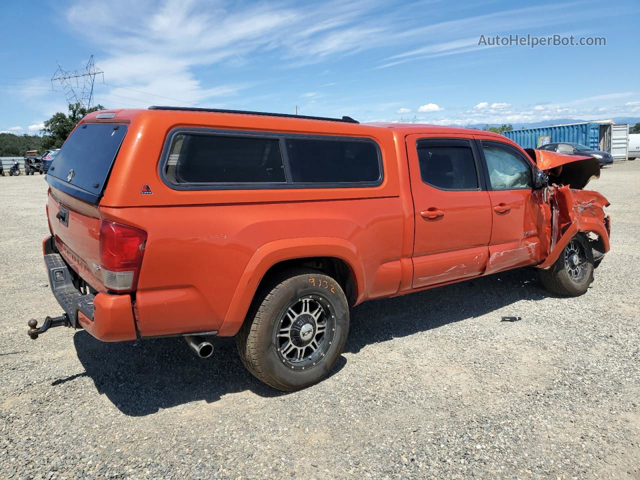 2017 Toyota Tacoma Double Cab Оранжевый vin: 3TMDZ5BN2HM018263