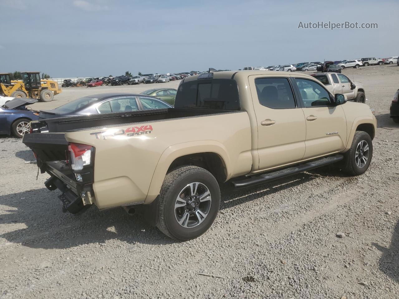 2019 Toyota Tacoma Double Cab Beige vin: 3TMDZ5BN2KM065736