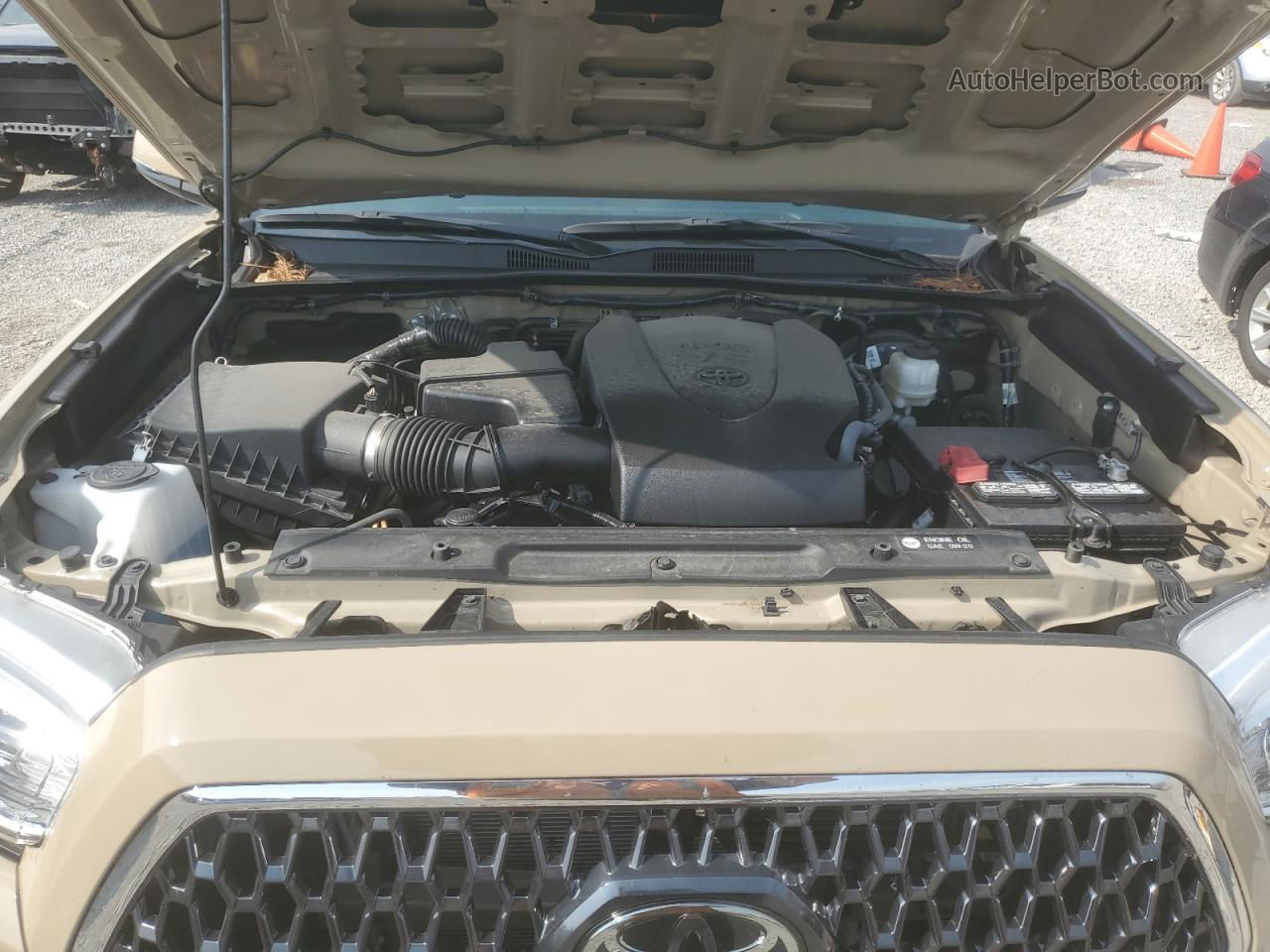 2019 Toyota Tacoma Double Cab Бежевый vin: 3TMDZ5BN2KM065736