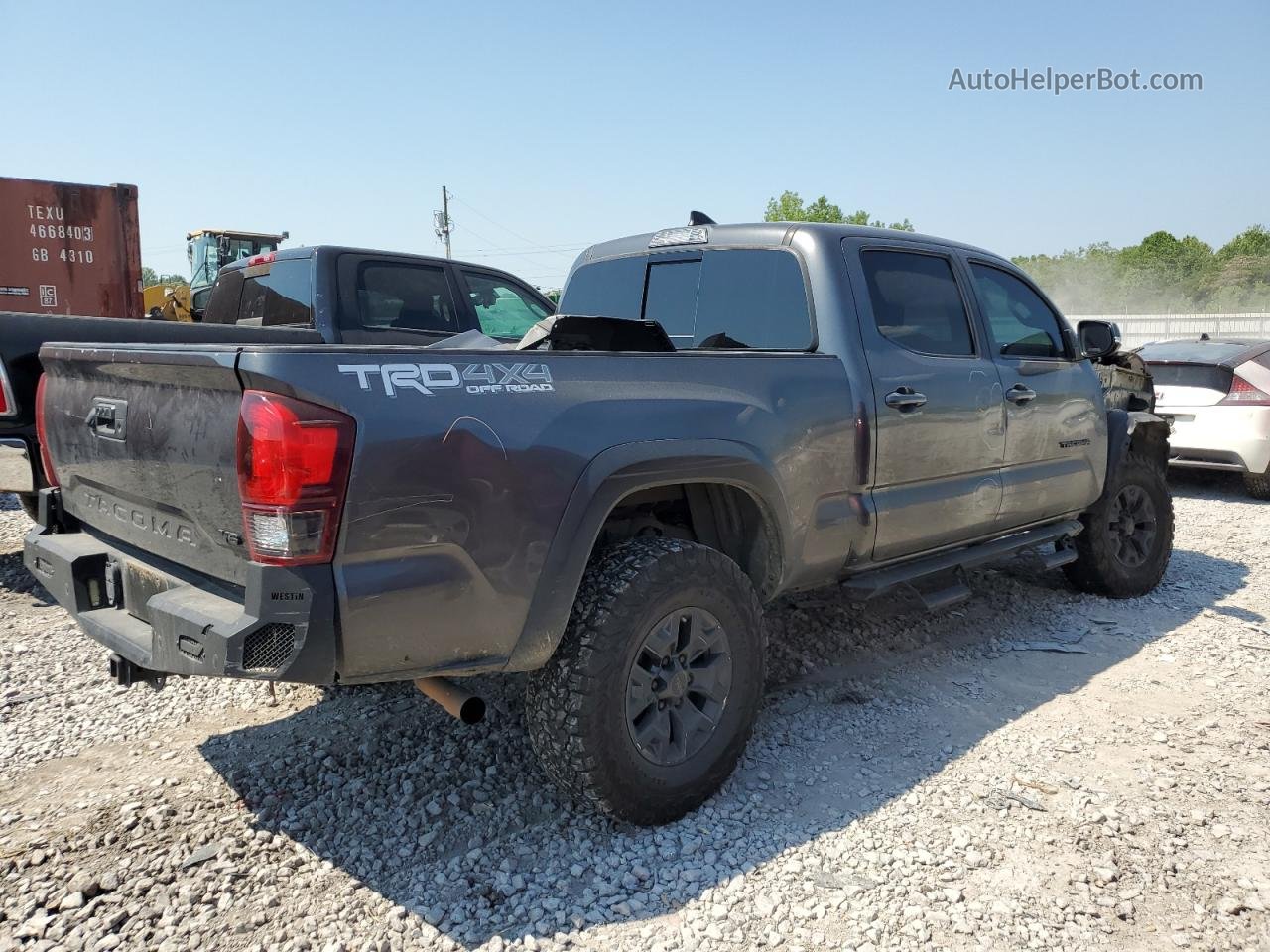 2019 Toyota Tacoma Double Cab Gray vin: 3TMDZ5BN2KM069365