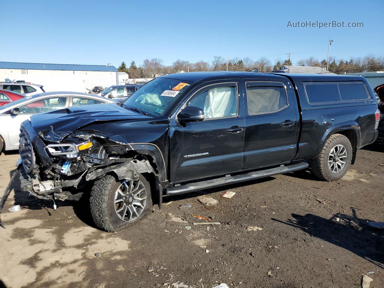 2020 Toyota Tacoma Double Cab Черный vin: 3TMDZ5BN2LM089651