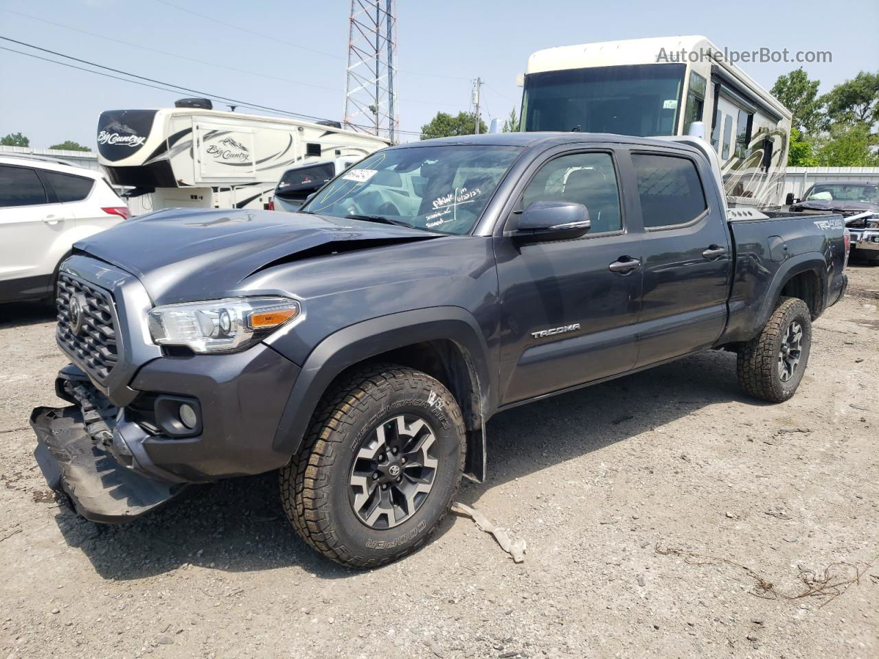 2020 Toyota Tacoma Double Cab Серый vin: 3TMDZ5BN2LM097376