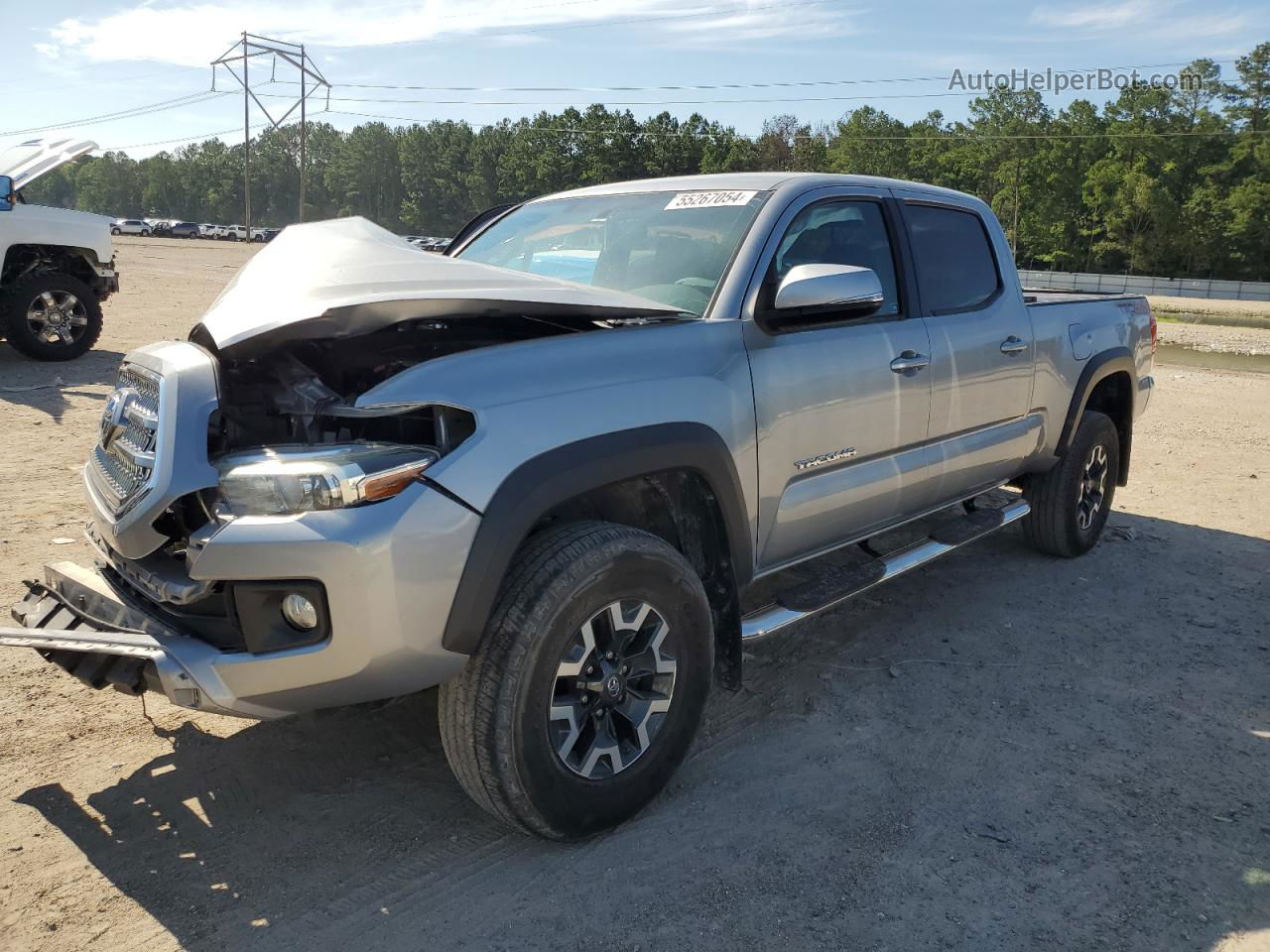 2017 Toyota Tacoma Double Cab Silver vin: 3TMDZ5BN3HM028431