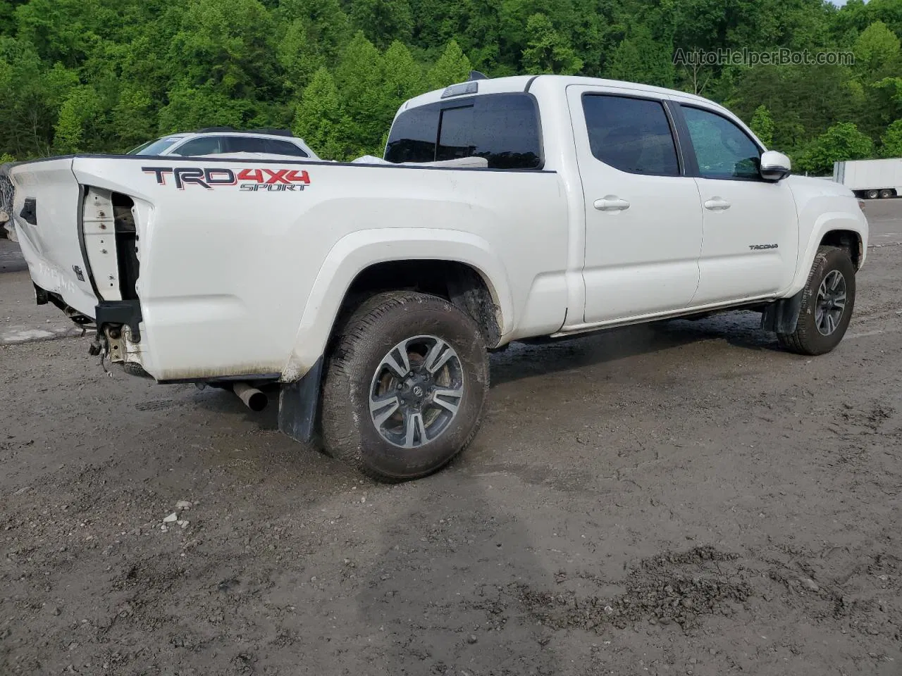 2019 Toyota Tacoma Double Cab White vin: 3TMDZ5BN3KM064000