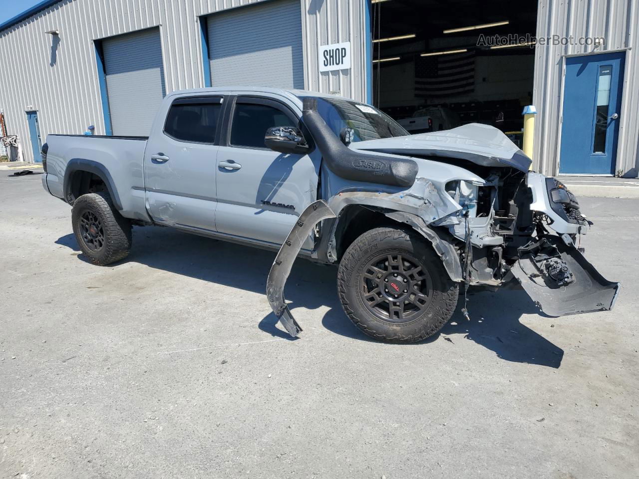 2019 Toyota Tacoma Double Cab Gray vin: 3TMDZ5BN3KM073246