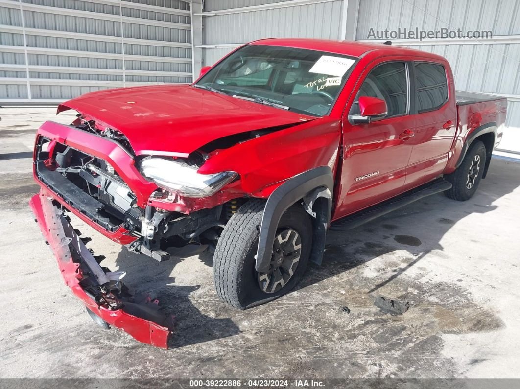 2020 Toyota Tacoma Trd Off-road Red vin: 3TMDZ5BN3LM090551