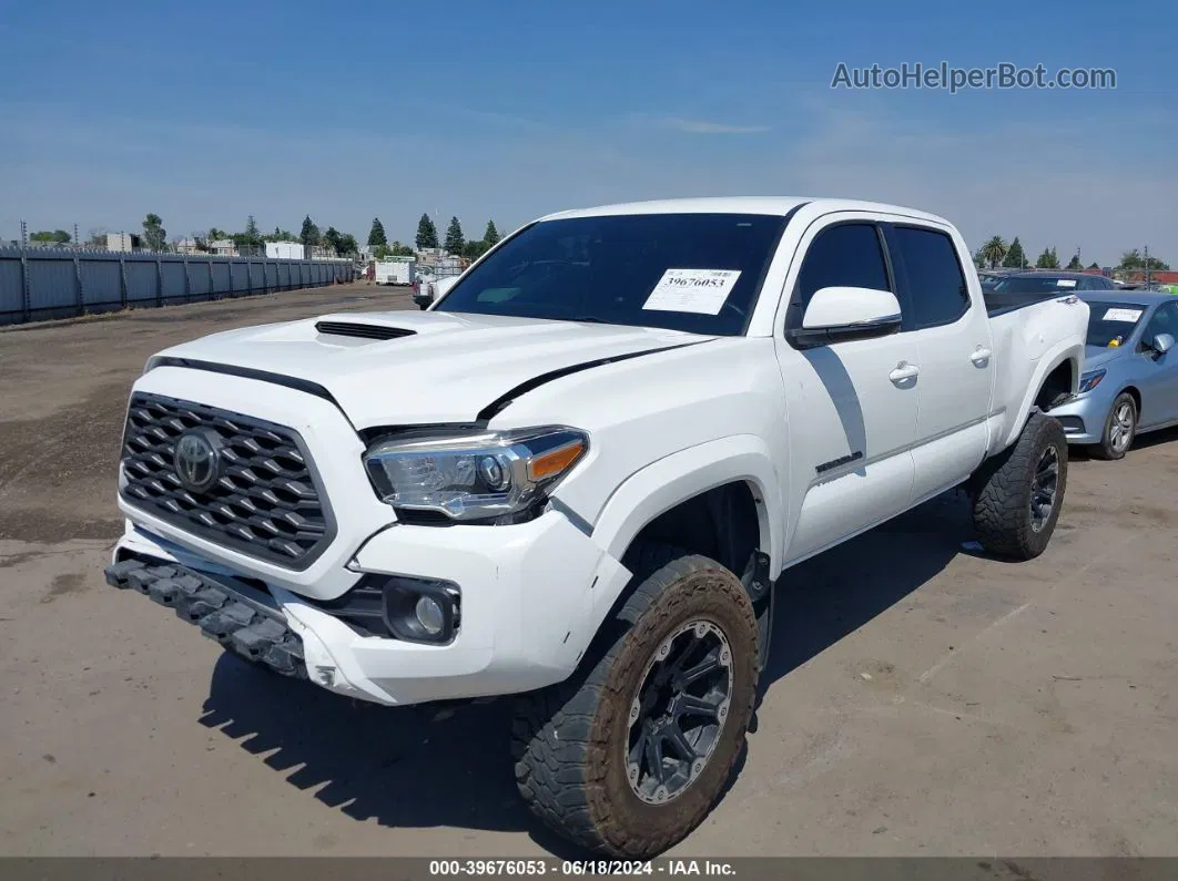 2020 Toyota Tacoma Trd Sport White vin: 3TMDZ5BN3LM098276