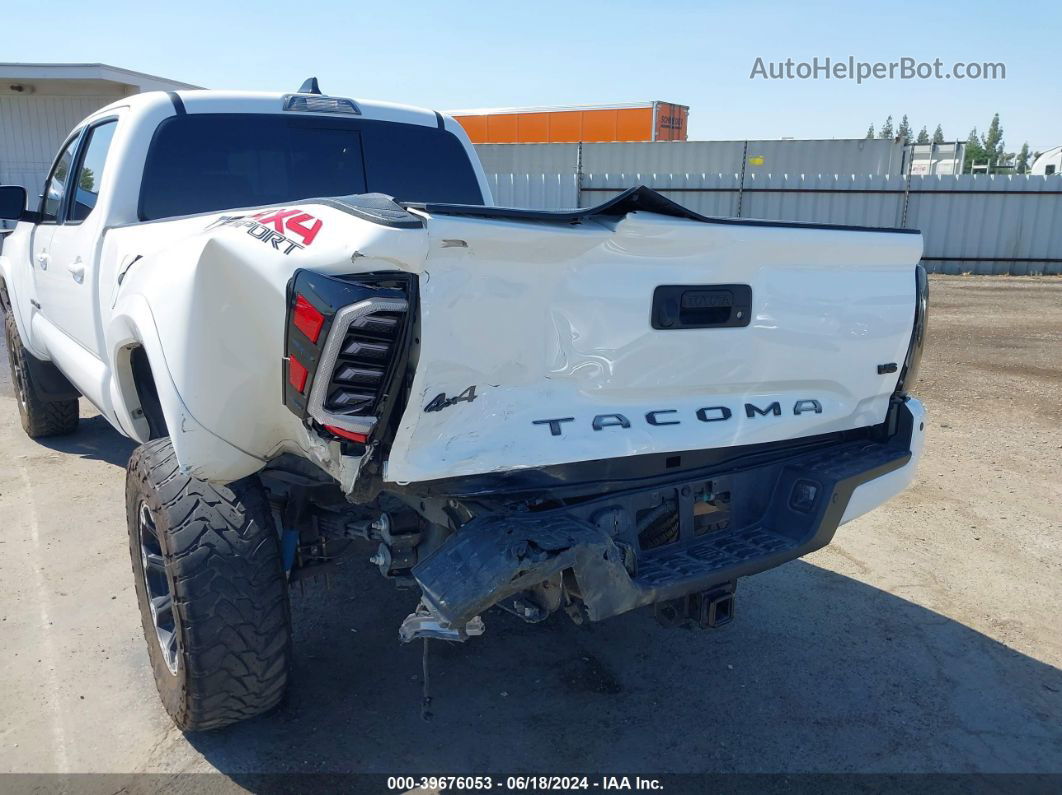 2020 Toyota Tacoma Trd Sport White vin: 3TMDZ5BN3LM098276