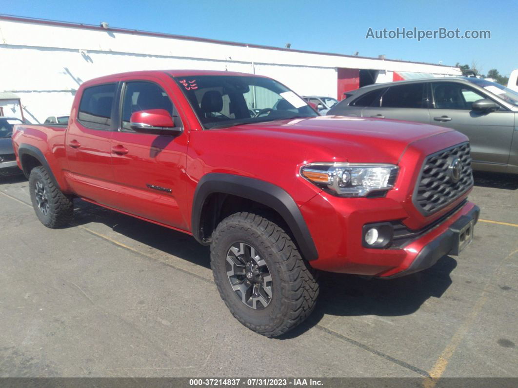 2021 Toyota Tacoma 4wd Trd Sport Red vin: 3TMDZ5BN3MM098778