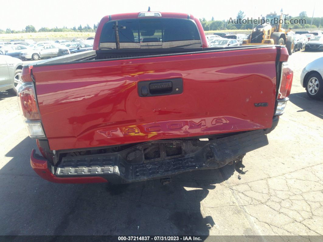 2021 Toyota Tacoma 4wd Trd Sport Red vin: 3TMDZ5BN3MM098778