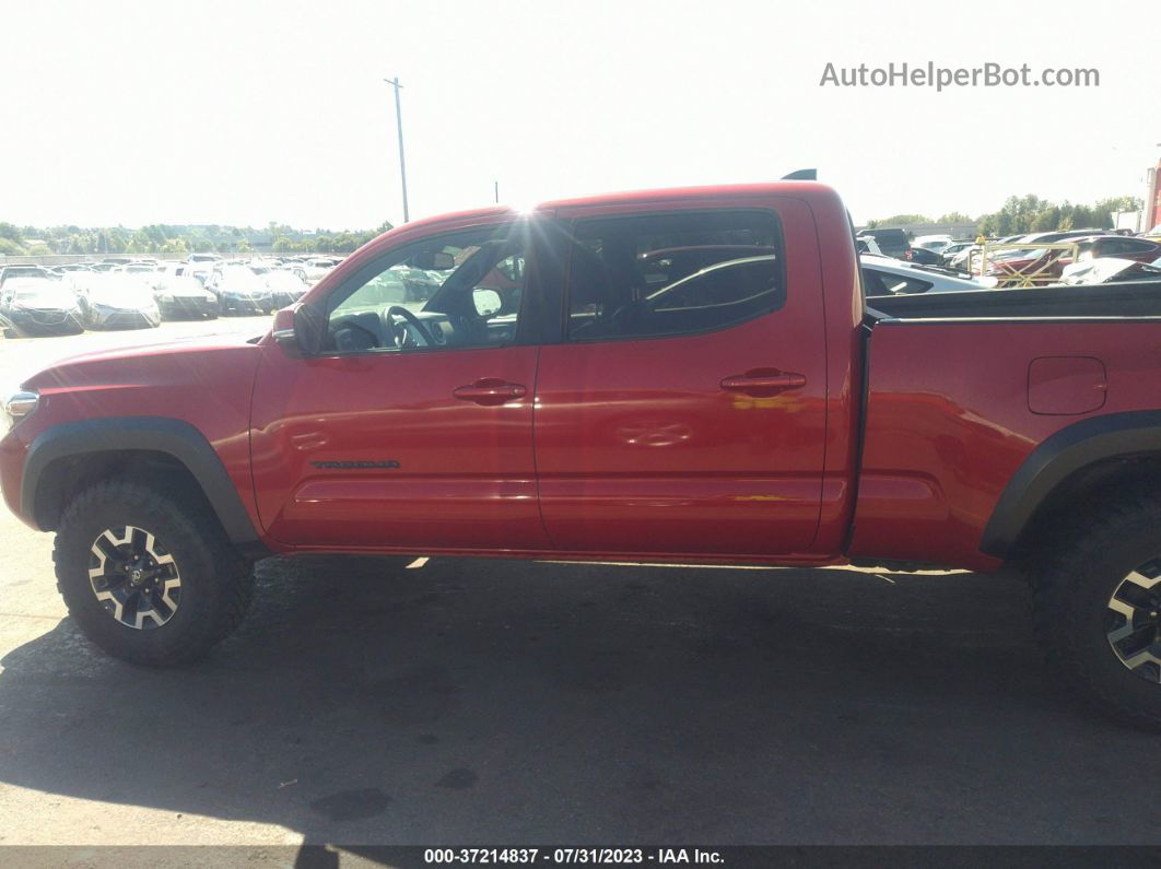 2021 Toyota Tacoma 4wd Trd Sport Red vin: 3TMDZ5BN3MM098778