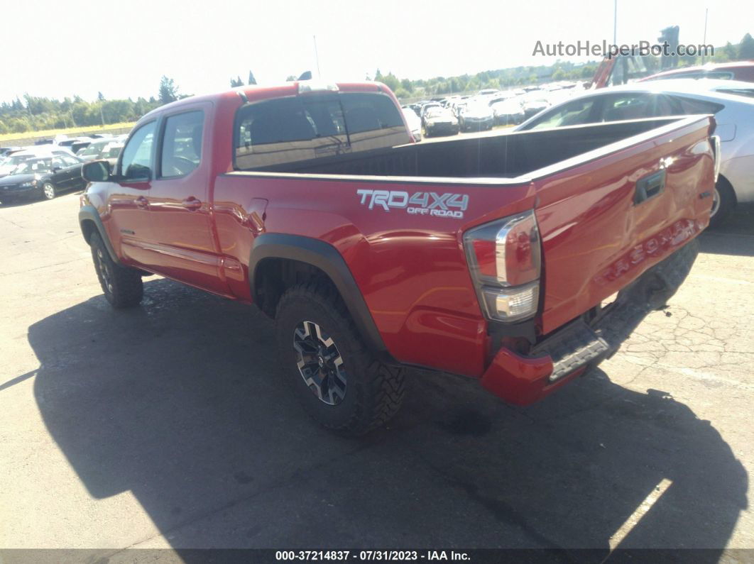 2021 Toyota Tacoma 4wd Trd Sport Red vin: 3TMDZ5BN3MM098778