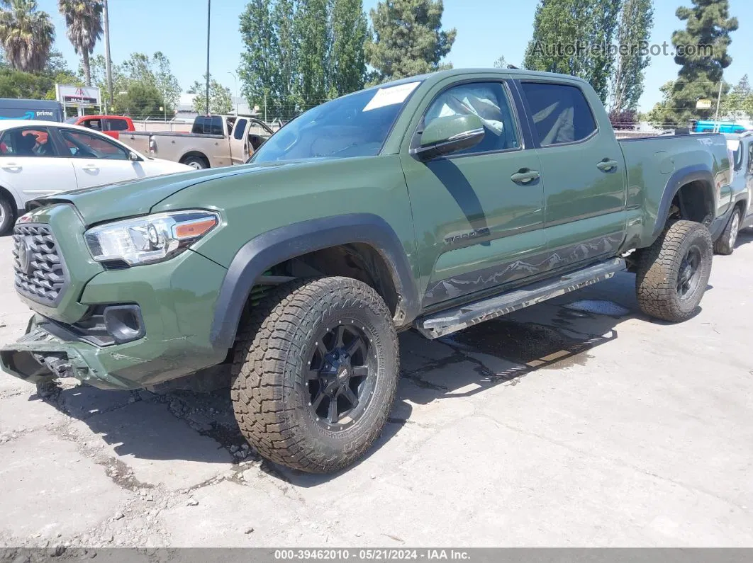 2021 Toyota Tacoma Trd Off-road Green vin: 3TMDZ5BN3MM102439