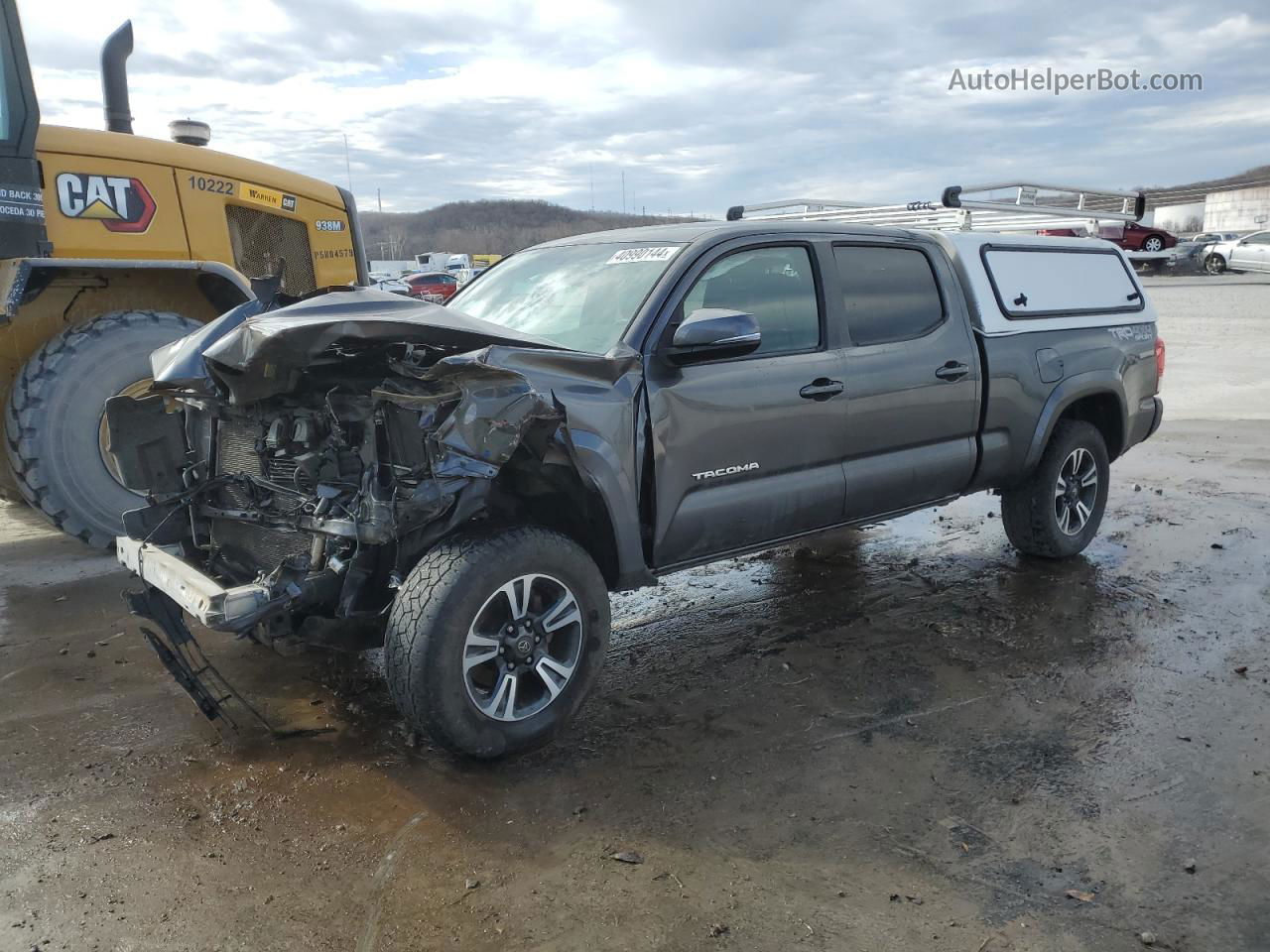 2017 Toyota Tacoma Double Cab Gray vin: 3TMDZ5BN4HM015140