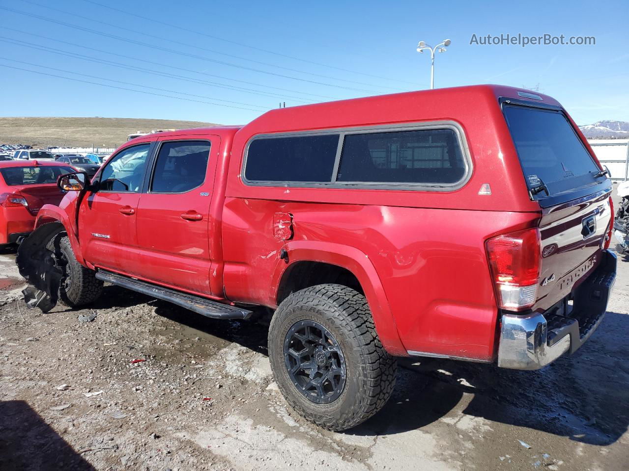 2017 Toyota Tacoma Double Cab Красный vin: 3TMDZ5BN4HM023948