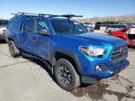 2017 Toyota Tacoma Double Cab Синий vin: 3TMDZ5BN4HM034075