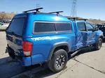 2017 Toyota Tacoma Double Cab Синий vin: 3TMDZ5BN4HM034075