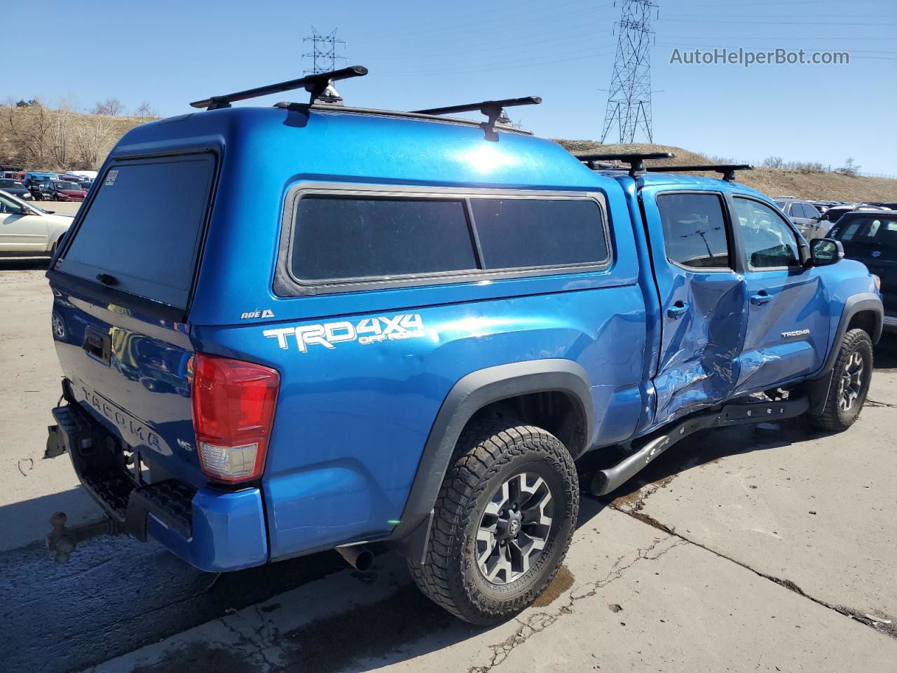 2017 Toyota Tacoma Double Cab Blue vin: 3TMDZ5BN4HM034075