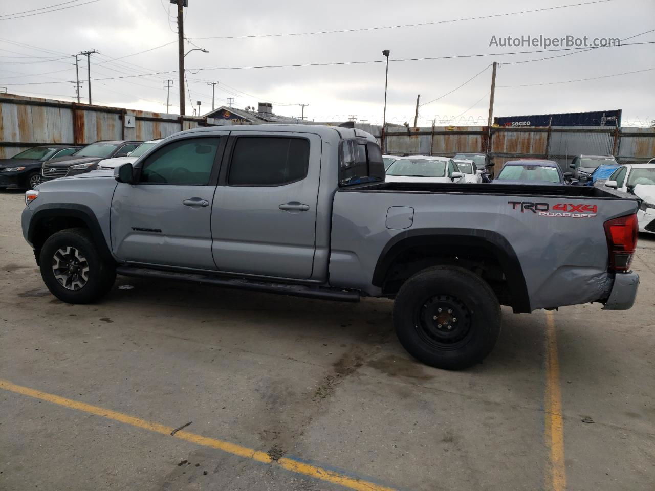 2019 Toyota Tacoma Double Cab Gray vin: 3TMDZ5BN4KM067889