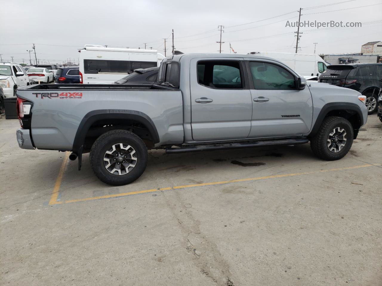 2019 Toyota Tacoma Double Cab Gray vin: 3TMDZ5BN4KM067889